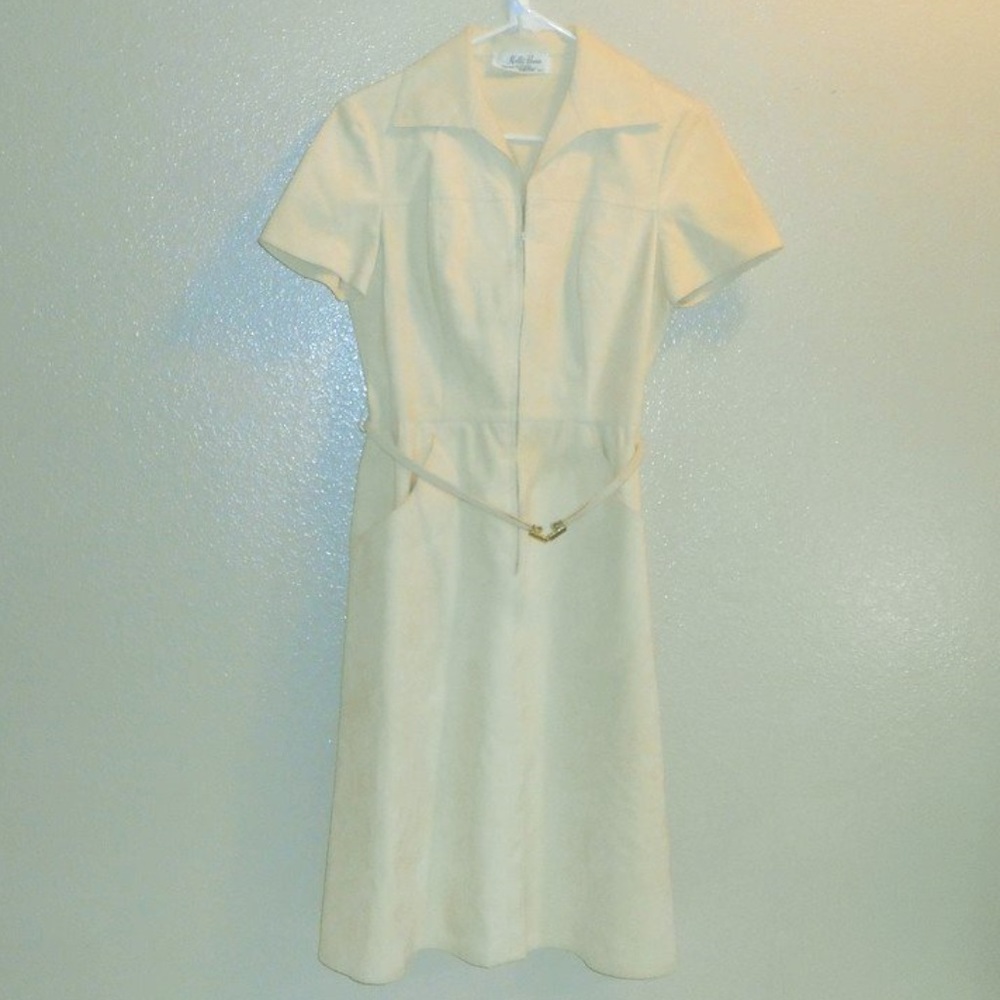 Vintage Mollie Parnis ultra suede dress
